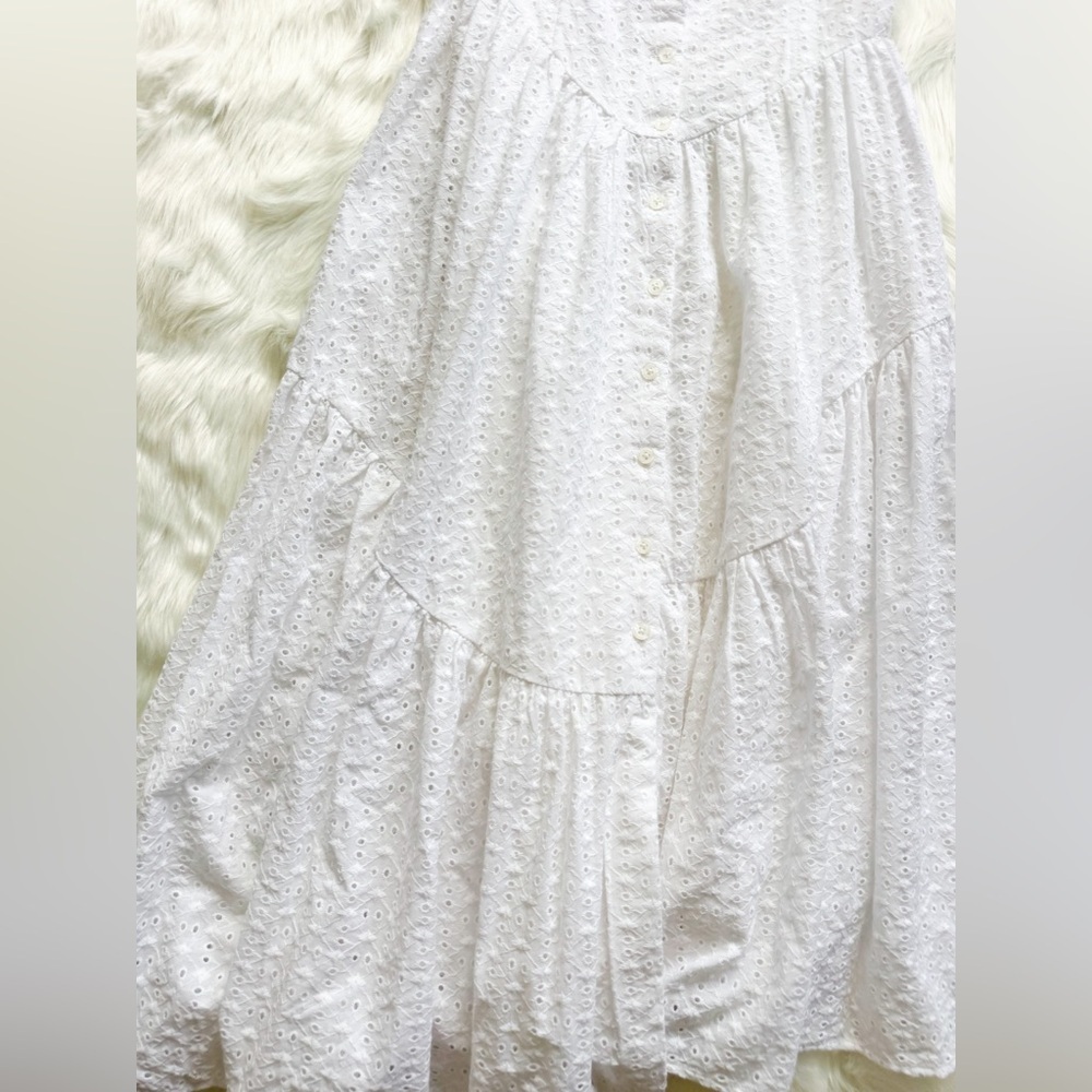 Of Her Own Kind Claudette Dress White Eyelet Small New With Tags — image 3 of 8